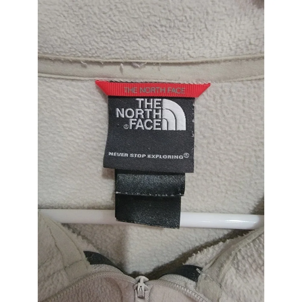 The North Face Men's XL‎ TKA 100 Fleece 1/4 Zip Pullover Jacket Tan Beige Solid
